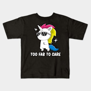 Pansexual Pride Flag Month Cute Lgbtqia Unicorn Pansexuality Kids T-Shirt